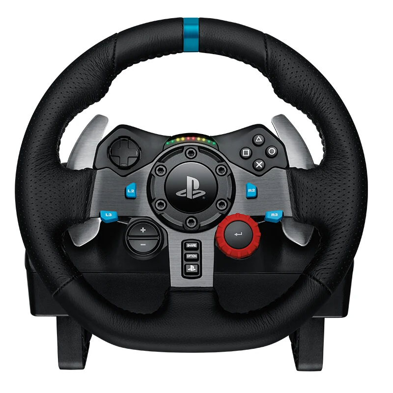 

Logitech G29 Asli Game Balap Roda Kemudi Pedal Pergeseran Tuas Cocok untuk PS3/PS4/PS5 Game Mengemudi Simulasi Balap