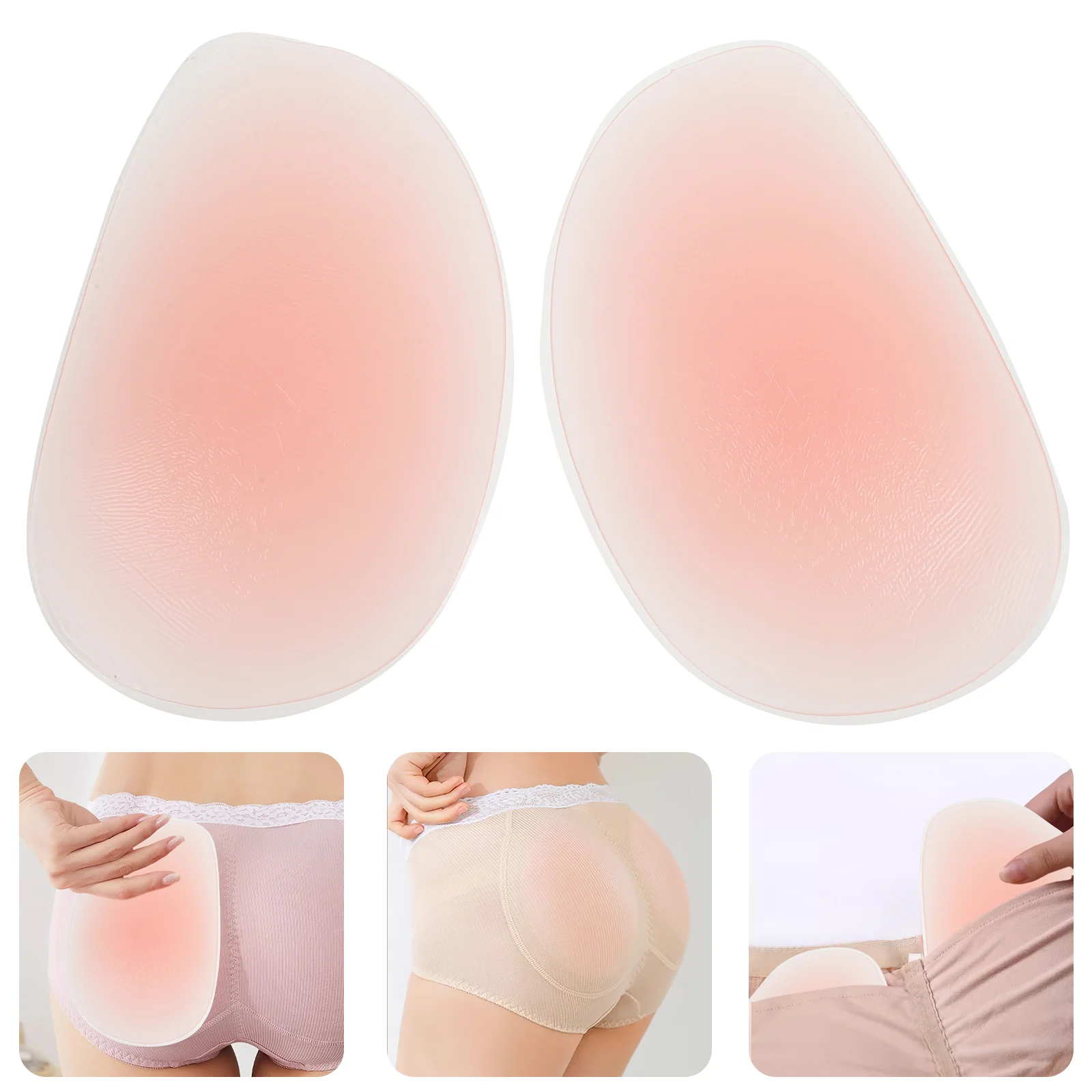 

Useful Buttock Cushions Silicone Pads Women Semicircle Panty Silica Gel