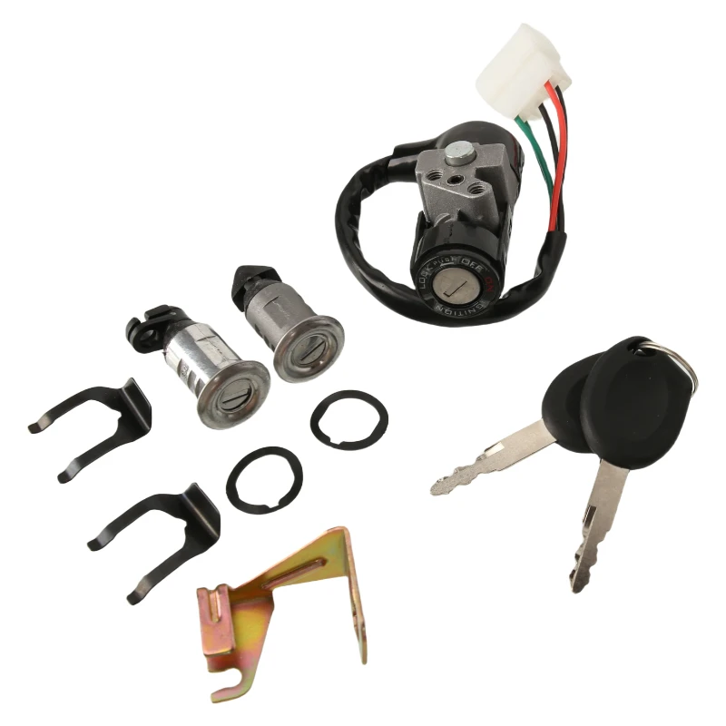Комплект ключей зажигания для мотоцикла и велосипеда для GY6 125cc KYS KCW GY6 125 SCR 100 KSB WH100 SCR GCC, замок сиденья. (art.: 3920dd1fb5dbd) - 3920dd1fb5dbd