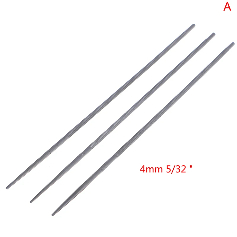 

3 шт./лот, круглые напильники для цепной пилы, заточка цепей 4 мм 4,8 мм 5,5 мм, деревообрабатывающие ручные инструменты