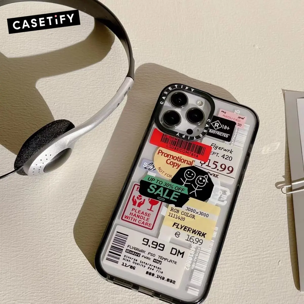 

CASETIFY Logistics Label Magnetic Magsafe Wireless Charging Cases for IPhone 12 13 14 Pro Max Case Shockproof Hard Cover