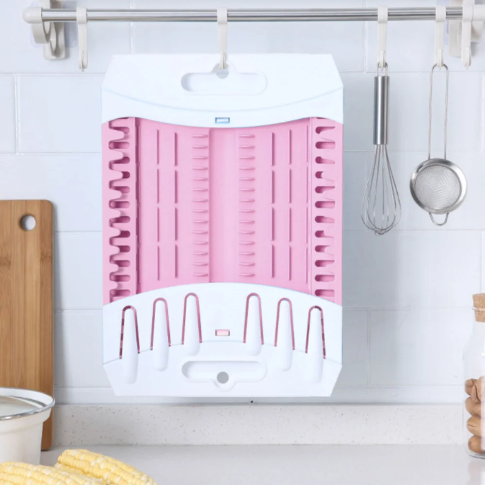 

Countertop Tableware Bowl Plate Plastic Sink Plate Drying Rack Rack Hollow Basket Folding Kitchen Tableware Storage Utensils