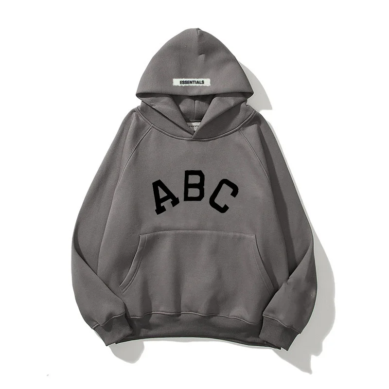 Men's/women's ABC printed round neck hoodies, sweatshirts High Street, Essentials Season 7, mainline, best quality, brand new