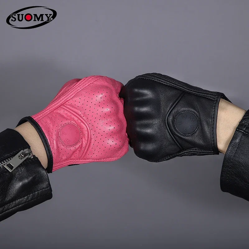 Suomy мотоциклетные перчатки с половиной пальца защита для мужчин без пальцев