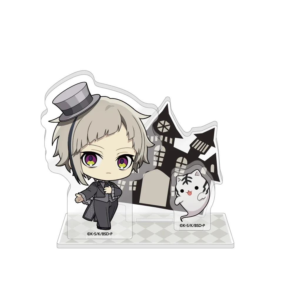 Фото Акриловая подставка с двойными аксессуарами по аниме Bungo Stray Dogs, 10 см, Дазай Осаму, декор ко Дню матери для рабочего стола, брелок №2
