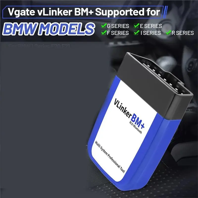 Фото A02Q-Для BMW, совместимый с электромобилями Vlinker BM+, автомобильный OBD-сканер для BMW, программатор Bimmer Code №4