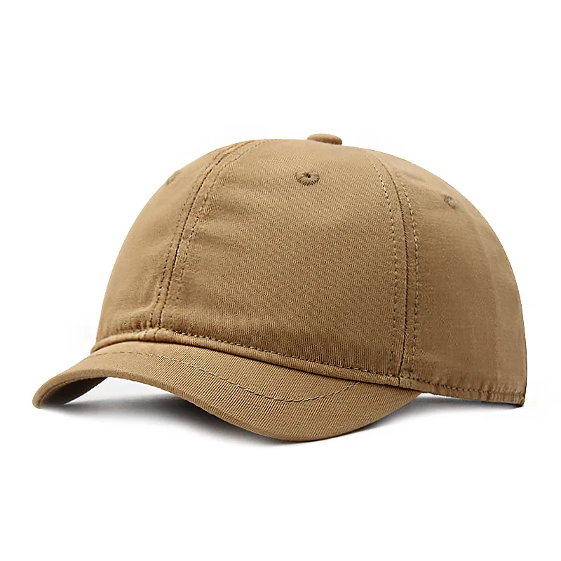 Men Women Short Bill Baseball Cap Plain Hiphop Dad Hat Cooling Trucker Hat