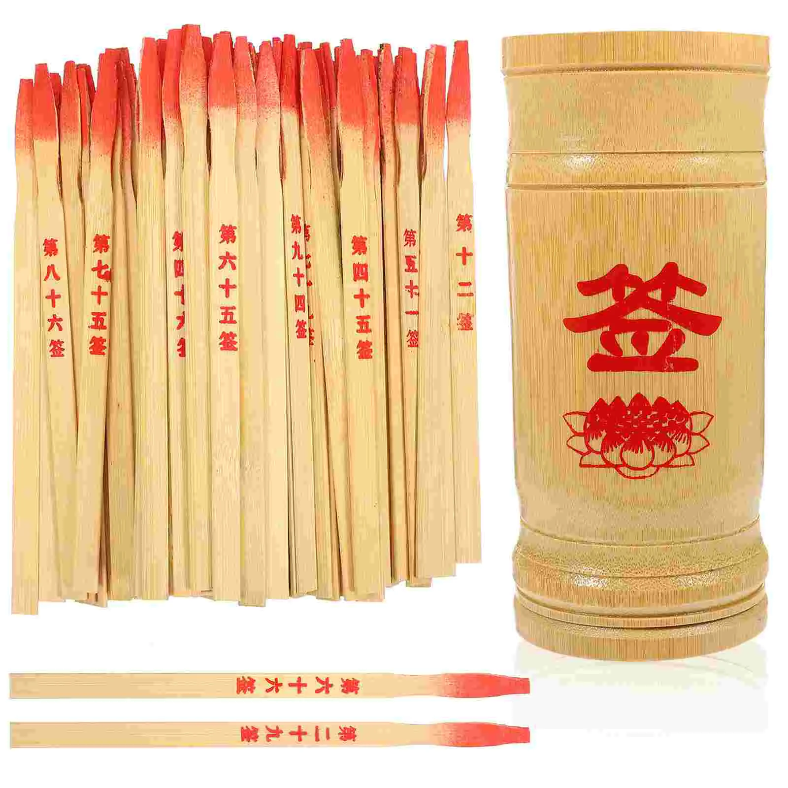 

Fortune Sticks Divination Chinese Game Telling Bucket Stickset Propbuddhist Pot Props Asian Teller Wooden Kau Cim Chien Tung