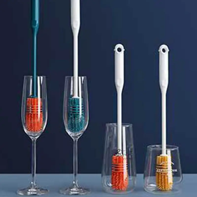 

Long Bottle Cleaning Brush Water Bottle Scrubbing Brush Bottle Scrubber For Cleaning Tumblers Wine Glass Cups Coffee Mugs