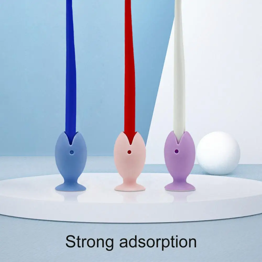 

Toothbrush Head Cover Protector Fish Shape Silicone Suction Cup Cute Portable Tooth Brush Cover Cap Stand Toothbrush Holder