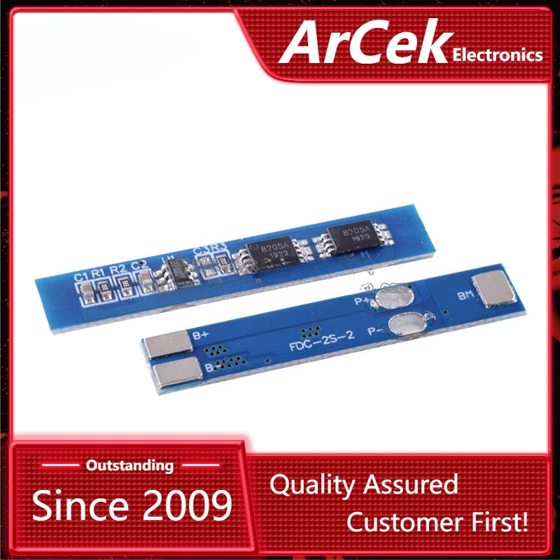 

2S 3A Защитная плата bms pcm для зарядки литий-ионных аккумуляторов 7,4 В 8,4 в 18650