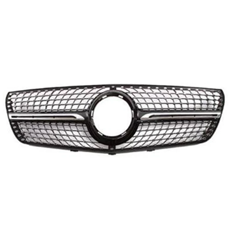 

Universal Car Accessories Diamond GTR Black Silver Front Grill For Mercedes Benz Vito 2016-2020 2021-IN