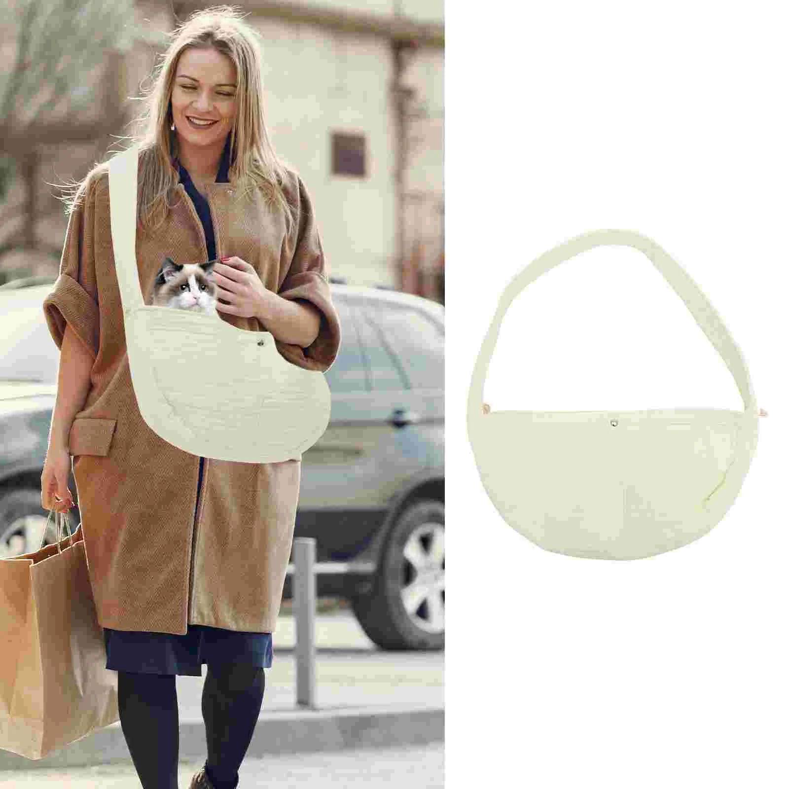 

Carrier Cat Bag Dog Sling Pet Travel Backpack Crossbody Collapsible Puppy Carrying Body Wrap Pouch Tote Satchel Rucksack Cross