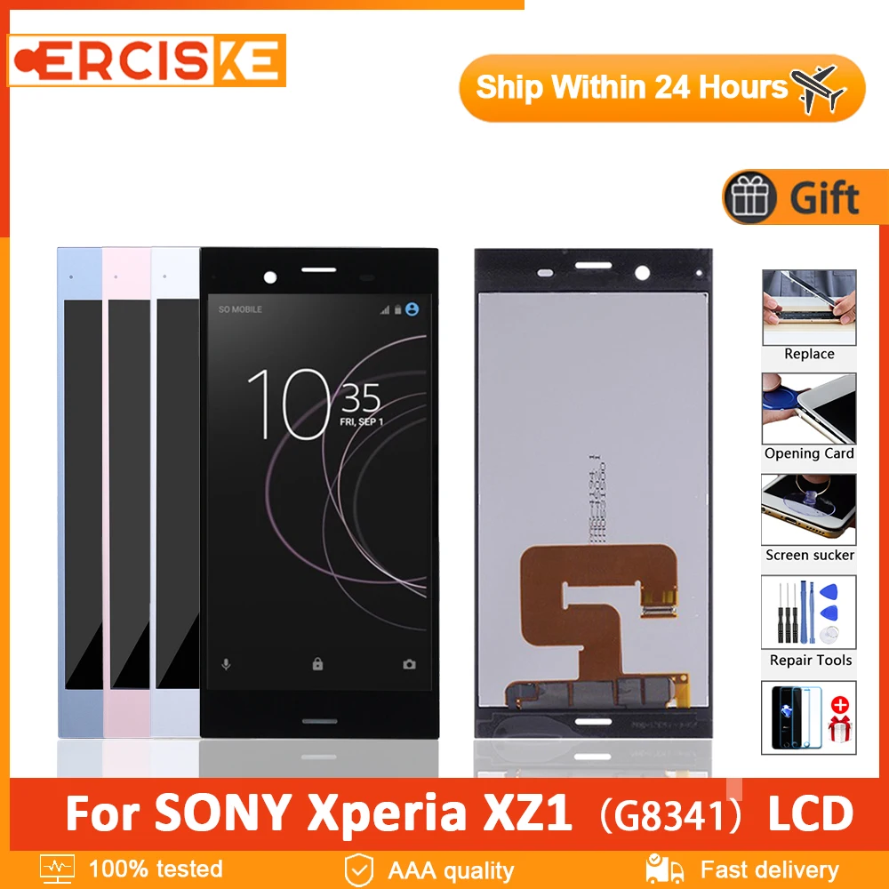 

5.2" Original For Sony Xperia XZ1 LCD Display G8341 G8342 Touch Screen Digitizer Assembly With Frame For SONY XZ1 LCD Replacemen