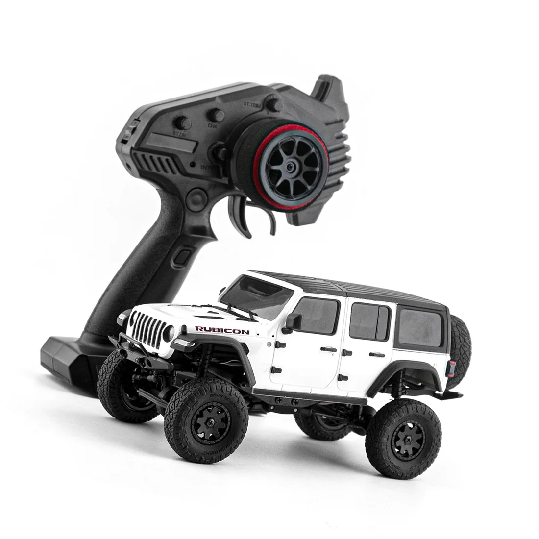 

RC Off-Road Car Mni RC Crawler Truck Radio Remote Control Car Vehicle 1/24 2.4GHz 4WD Car RTR Toy for Boys White