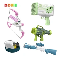 76 holes bazooka bubble gun rocket electric automatic soap rocket soap bubbles machine toys for kids outdoor games