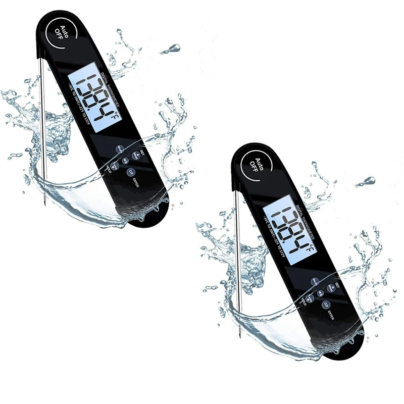 

Термометр для мяса, термометр для мгновенного считывания барбекю, пищевой термометр со складным щупом, для приготовления пищи, для приготов...