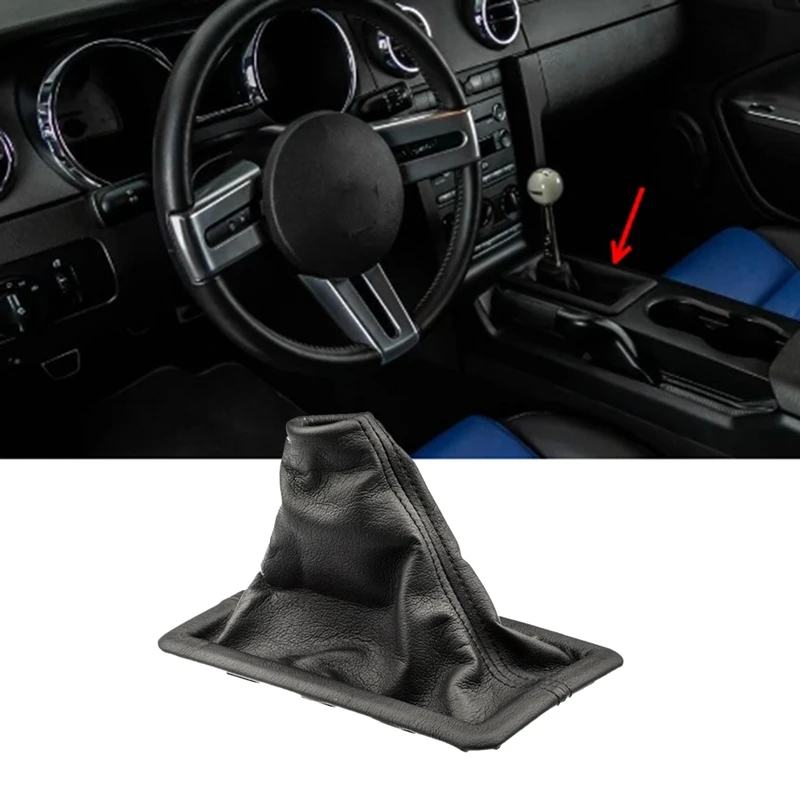 Car Manual Transmission Shifter Boot Cover 8R3Z-7277-AA For Ford Mustang 2005-2009 Shift Dust