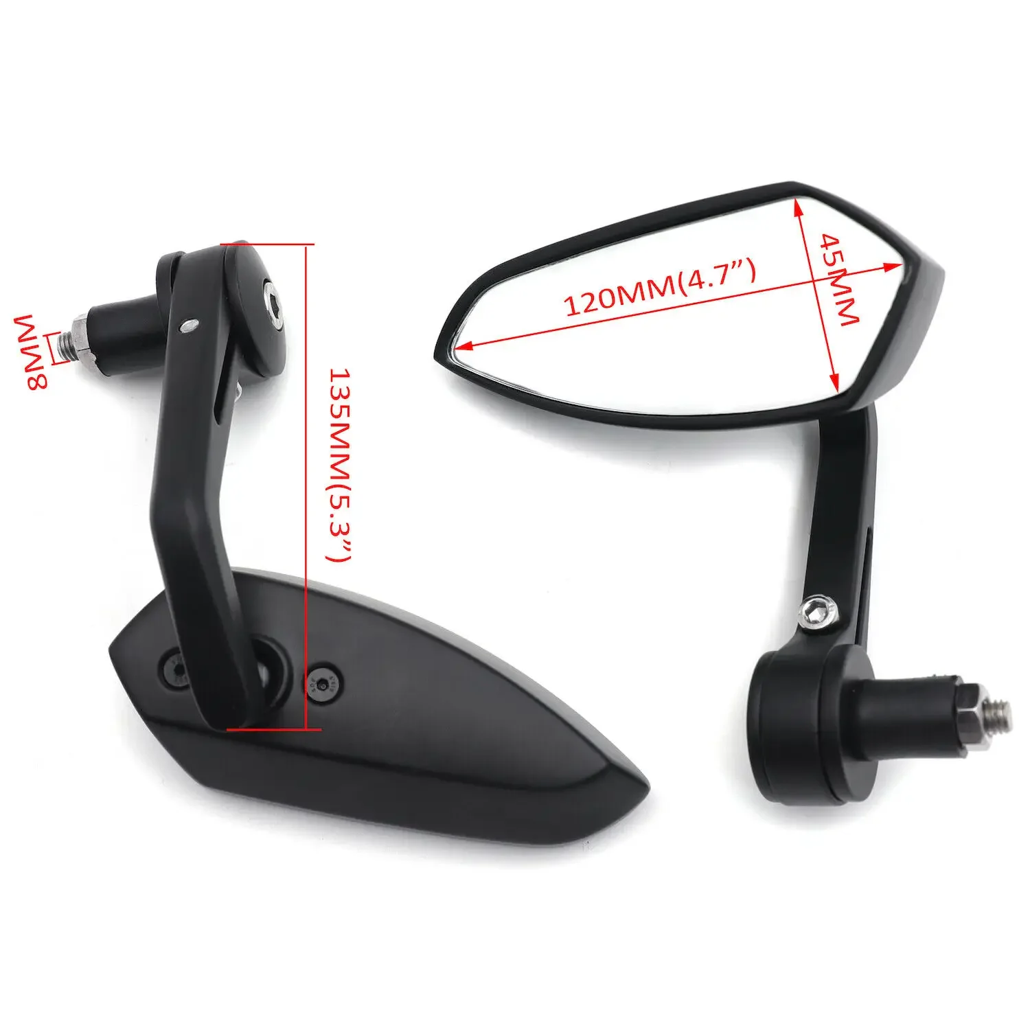 Передние зеркала для мотоцикла Honda Suzuki Kawasaki Yamaha Harley