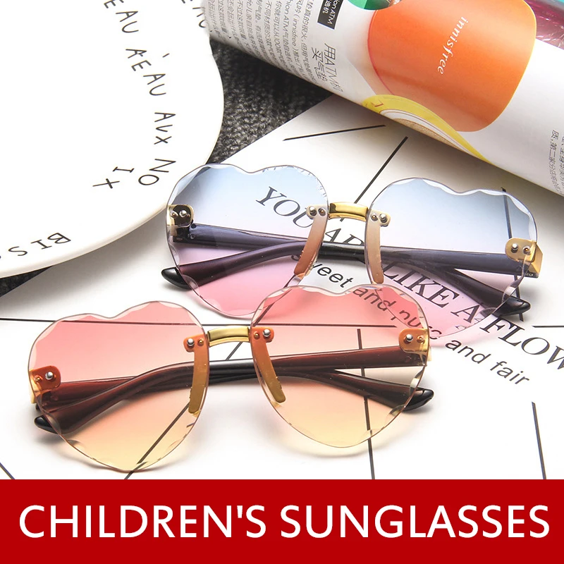 

Children's Sunglasses Fashion Baby Sunglasses Glasses Trendy Girls Boys Cute Love Sunglasses Anti-glare Anti-radiation