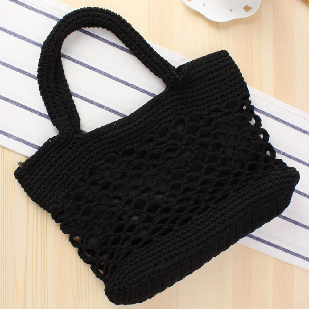 Bagshoulder Beach Bags Wovenstraw Tote Summer Crochetcotton Handbags Handbag Crossbody Messenger Shopping Hobos Crocheted Purses