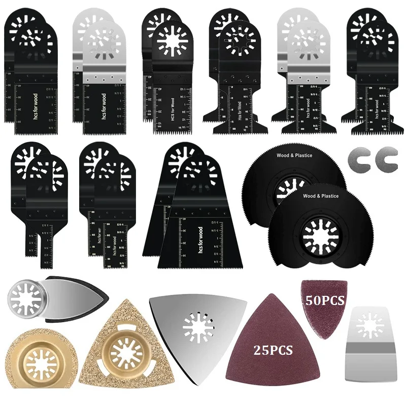 

Многофункциональное полотно пилы, Осциллирующие многофункциональные лезвия для ремонта, шлифовки и резки