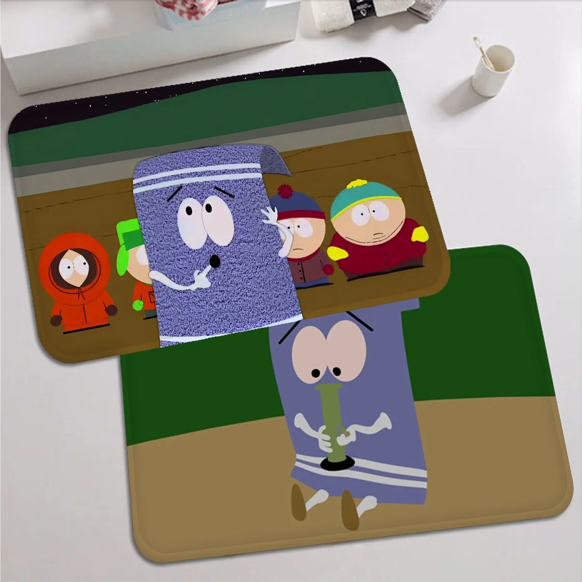 

Purple Eyes T-Towelie Bathroom Mat Kids Room Bedroom Decoration Balcony Anti-Slip Doormat Living Room Doormat Area Rug