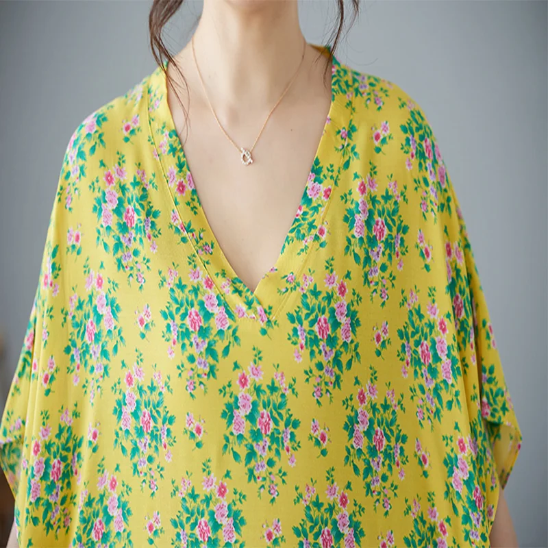 Женская летняя юбка из хлопка и льна желтый китайский стиль