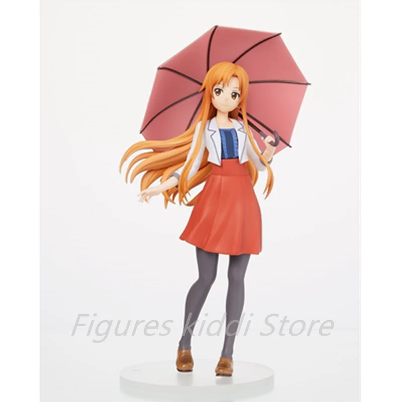 

Японский аниме 20 см меч искусство онлайн Yuuki Asuna повседневная одежда зонтик Ver. Коллекционная экшн-фигурка из ПВХ 1/7, игрушечная кукла
