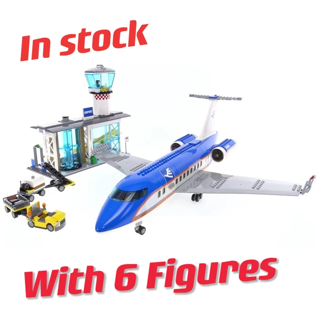 

IN STOCK 82031 Airport Terminal Passenger Airplane Model Building Blocks 02043 Assemble kids toys educational
