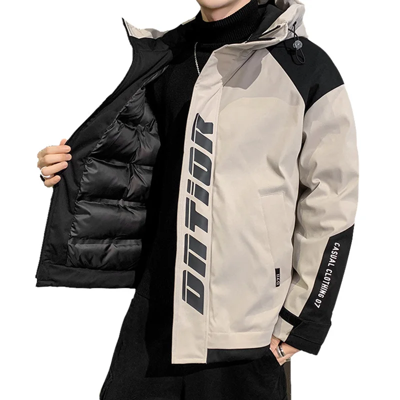 Ski Jacket Men Winter Outdoor Sports Snow Warm Parkas Jacket Coat Men Casual Hooded Windproof Parka Snowboard Jacket Men Brand