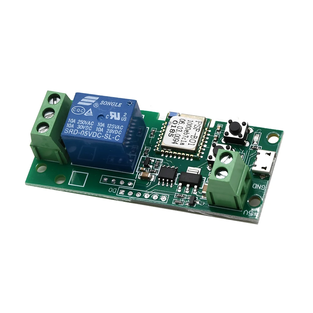 

DC 5V-12V Automatic Self-locking Smart WiFi Wireless Switch Relay Module APP Control For Smart Home Android IOS
