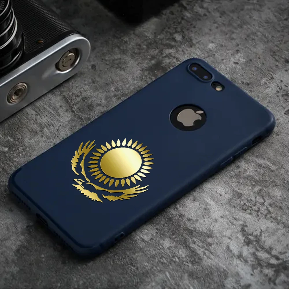 Стайлинг автомобиля 3D металлический Казахский флаг светильник наклейки для