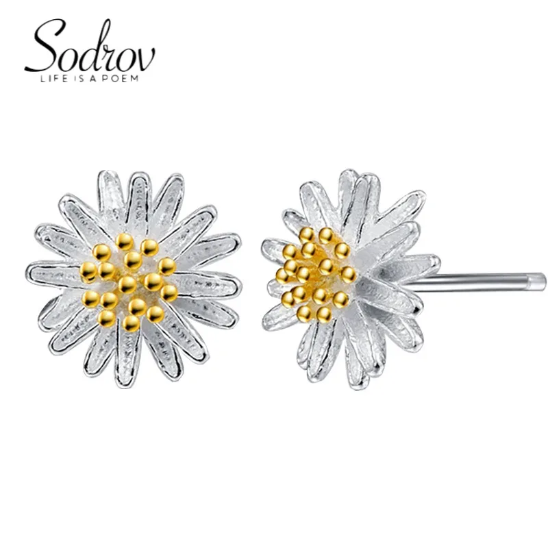 

8mm Cute Small Sunflower Stud Earrings for Women Wholesale Lots Bulk Accesorios Mujer 2022 Earring