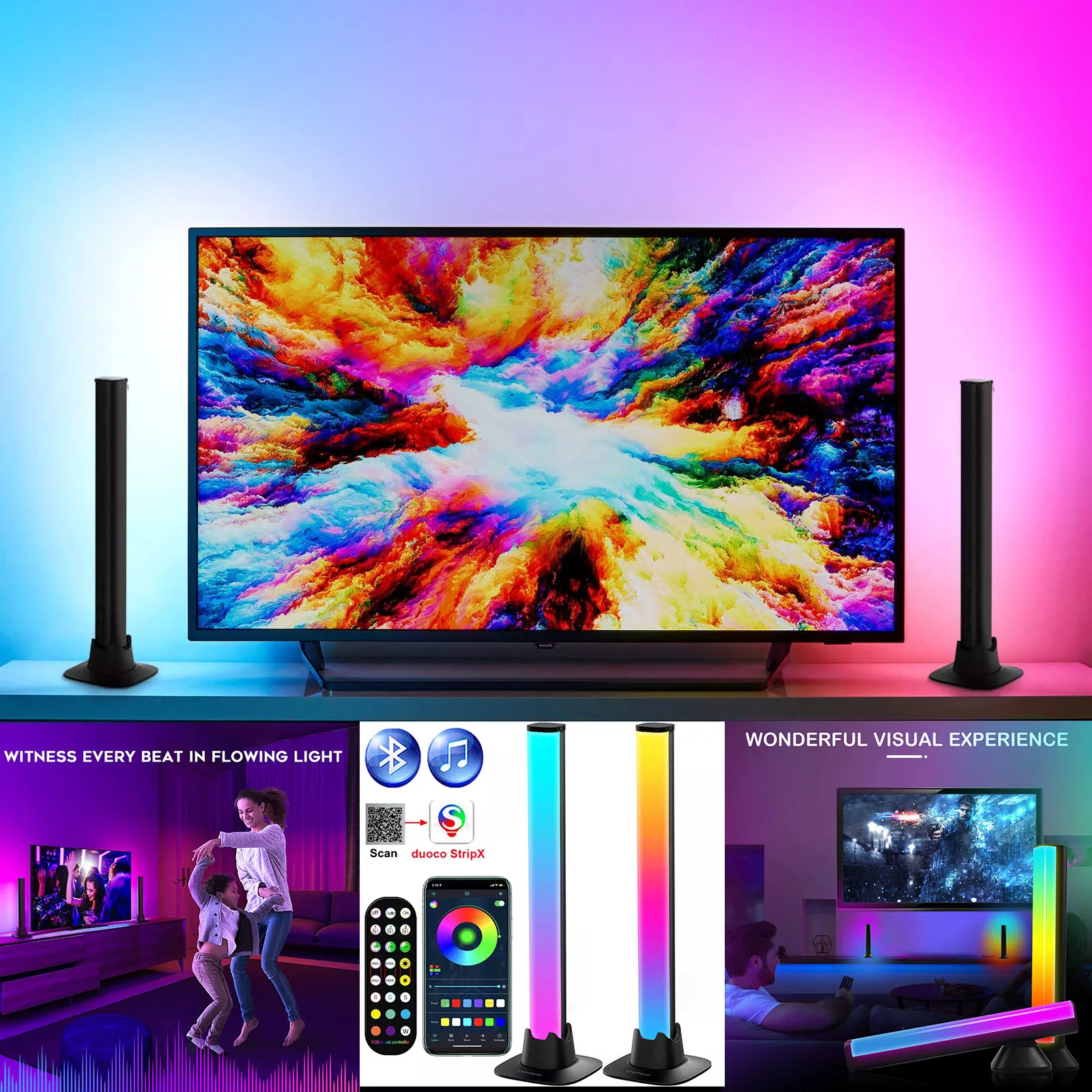 

RGB-лампа напольная светодиодная с поддержкой Bluetooth и голосовым управлением