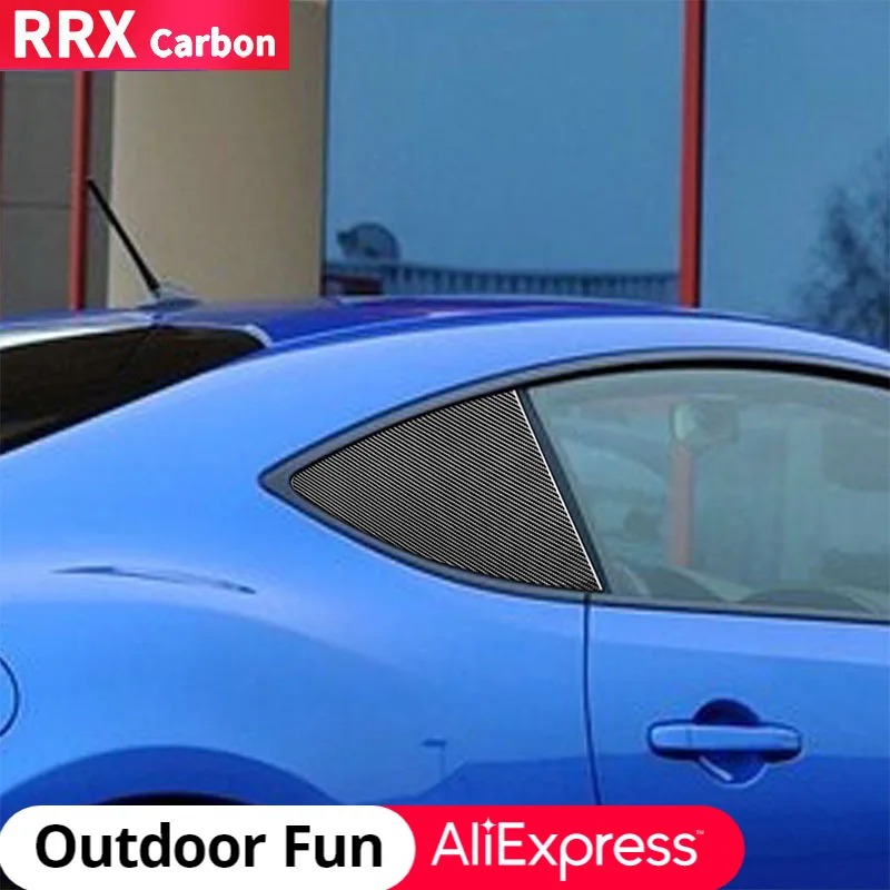 

RRX Автомобильная дверь задняя треугольная стеклянная наклейка на окно из углеродного волокна для Subaru BRZ FRS Toyota GT 86 FT86 2016 2017 2018 2019 2020