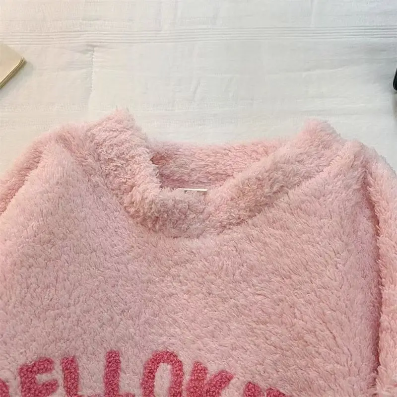 Зимний женский пижамный комплект с героями мультфильмов пижамы Hello Kitty милая