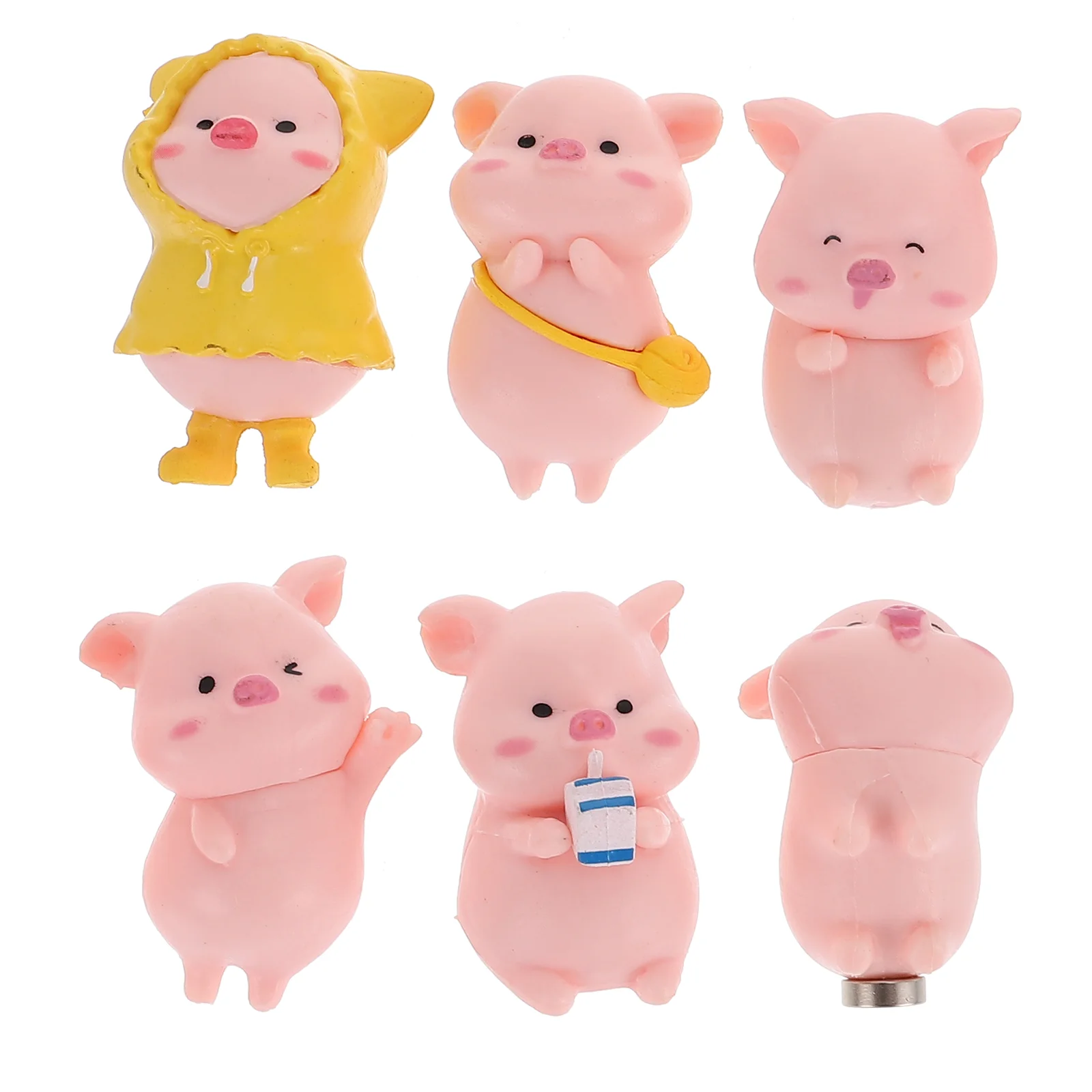 

Fridge Magnet Kitchen Accessories Refrigerator Gift Piggy Animal Magnets Cartoon