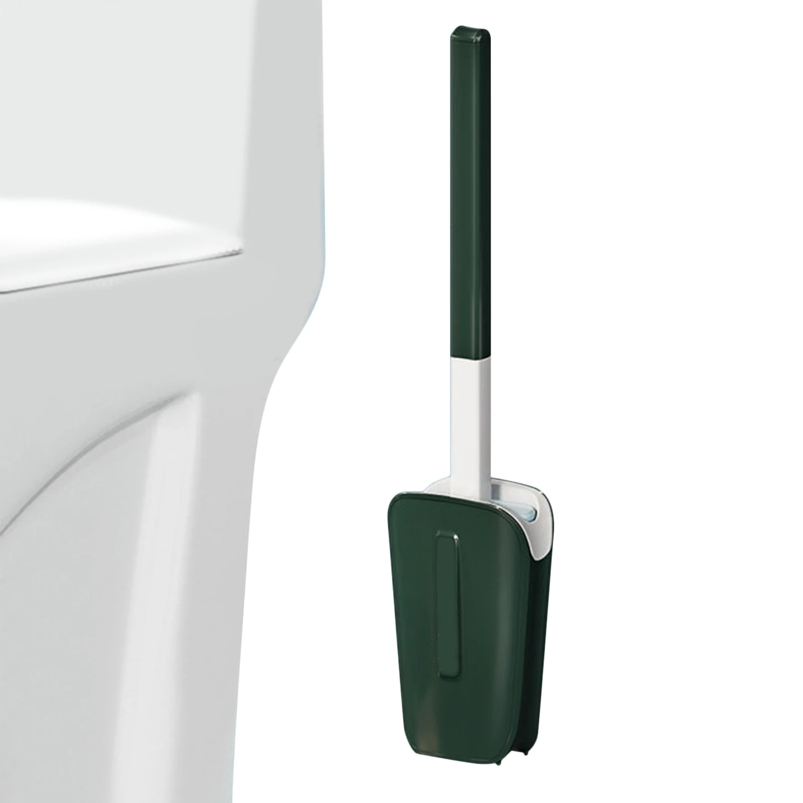 

Воздухопроницаемая щетка для унитаза, водонепроницаемая герметичная щетка с основанием из силикона, плоская щетка для унитаза, гибкая мягк...