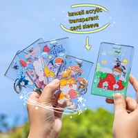 kawaii cute cartoon acrylic clear 3 inch kpop photo card photo cover card idol photo sleeve stationery