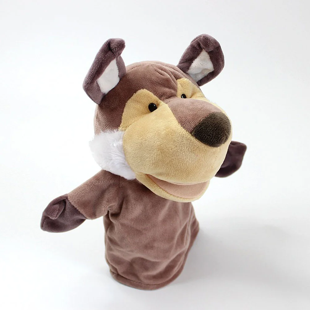 Плюшевые головоломки с изображением волка и животных куклы-пазлы для малышей 1-3