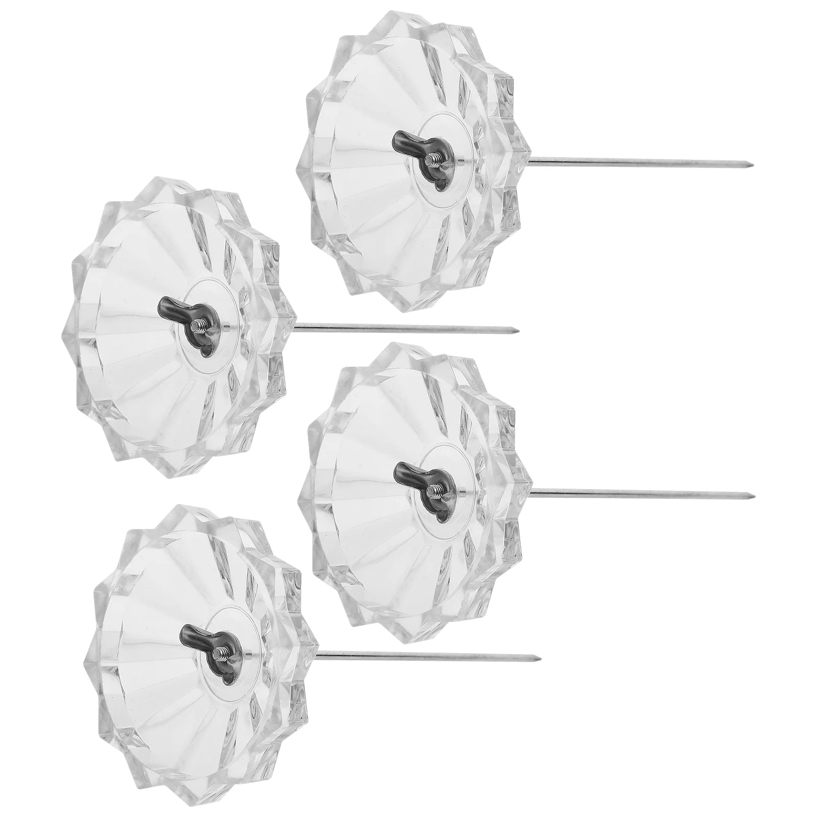 

4 Pcs Document Insertion Ticket Stabber Desk Plastic Stand Inserter Spike Stick Receipt Office Desktop