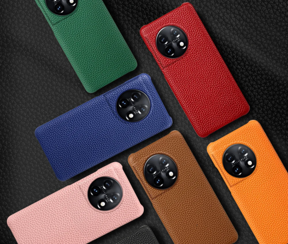 Genuine Litchi Grain Leather Phone case For Oneplus 11 9 10 Pro 10T 9RT 10R 11R ACE 2 9R 6 8 Pro 7 6T 7T Pro Nord One plus Cover