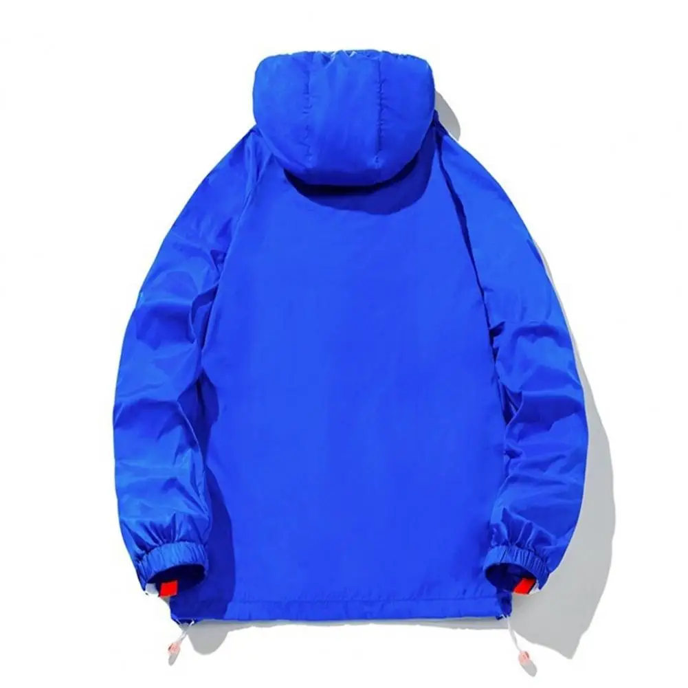 

Lightweight Popular Zipper Elastic Cuff Jacket Men Women Sun Protection Coat Hooded for Hiking