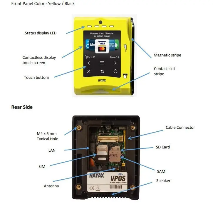 Фото Лучший модный POS-машина Nayax Visa Non-cash Transaction и VPOS TOUCH Торговый автомат Система смещения карт №3