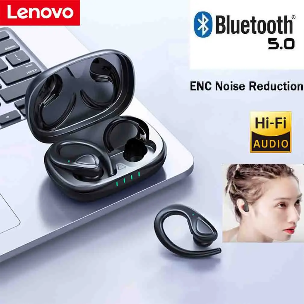 

Lenovo Buds Air 4 Pro Bluetooth Headset Binaural Wireless Sport Hanging Ear Pods Earbuds Waterproof ENC Noise Reduction Earphone