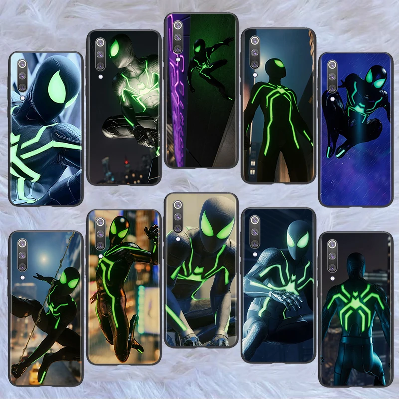 

Marvel Green Spider Man For Xiaomi Mi 12 12X 11T 11i 11 10T Note 10 9T 9 SE 3 CC9E Pro Lite Ultra Black Silicone Soft Phone Case