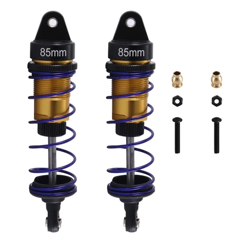 Масляный Регулируемый 85 мм металлический амортизатор для 1/10 RC багги Грузовик короткий курс раллийный автомобиль монстр-Трак Акция деталей