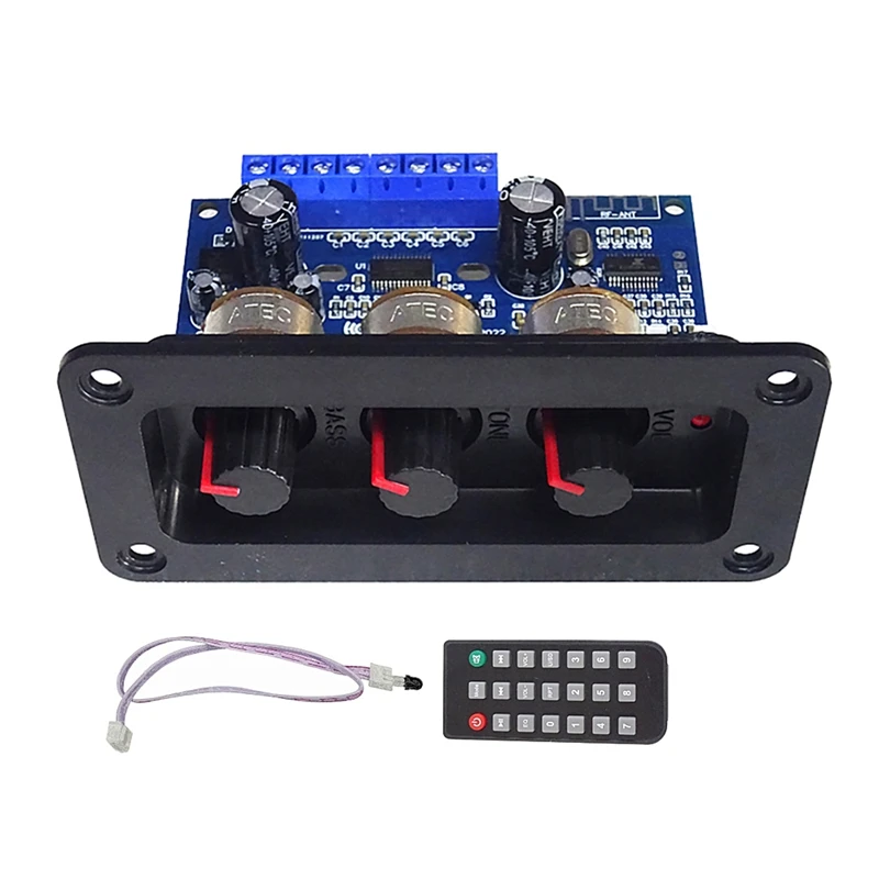 

2.1 Channel Digital Power Amplifier Board With Remote Control 2X25w+50W BT5.0 Subwoofer Class D Amplifier Board DC12-20V