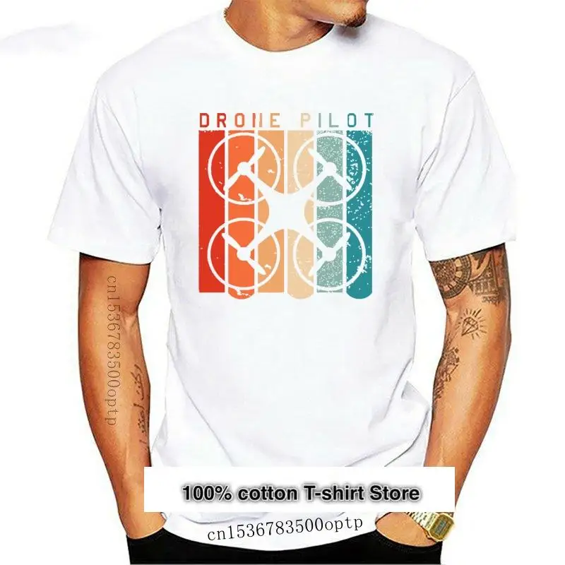 

Camiseta Retro de cuello redondo para Dron, novedad de 2021, 2021
